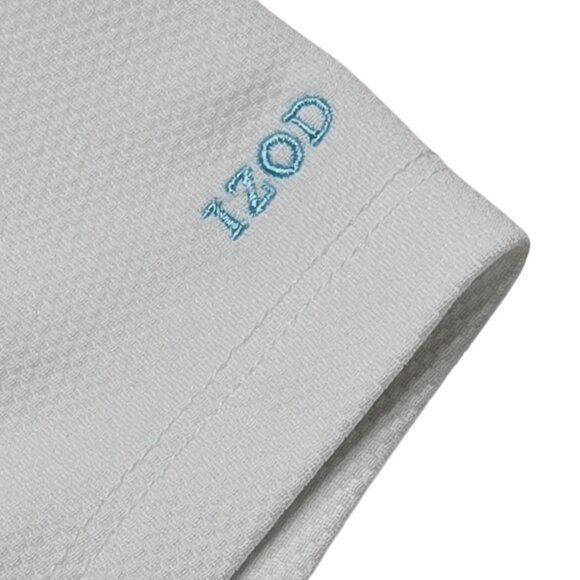 Izod Performance Golf Shirt Womens Medium White Short Sleeve Athletic Stretch - Picture 8 of 12